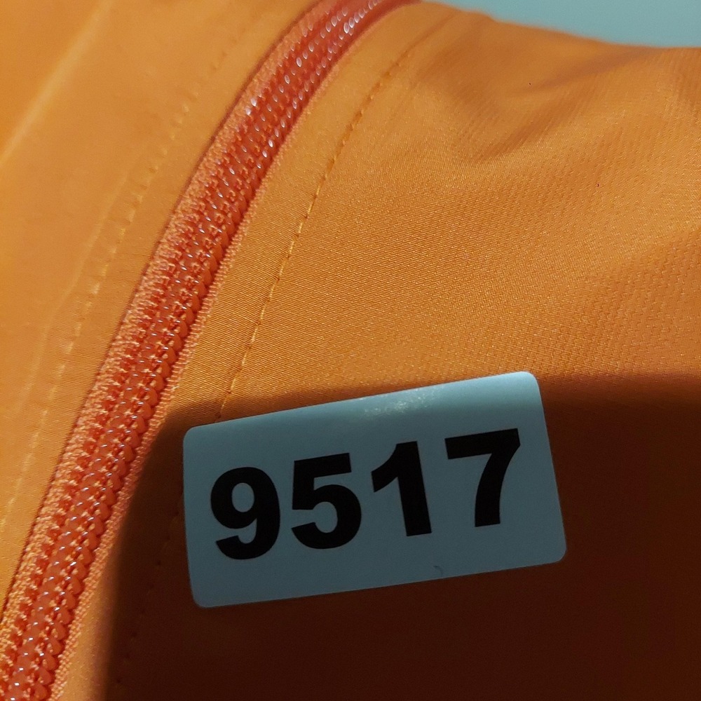 Vintage Nike Jacket Mens XL Orange Hooded Windbreaker Full‎ Zip Lightweight Logo - Picture 9 of 9